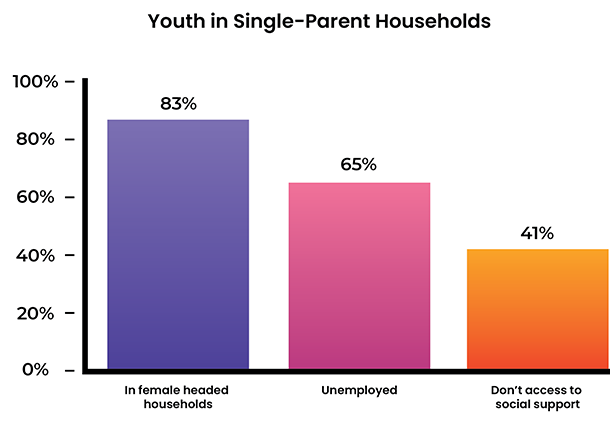 The status of youth in single-parent households